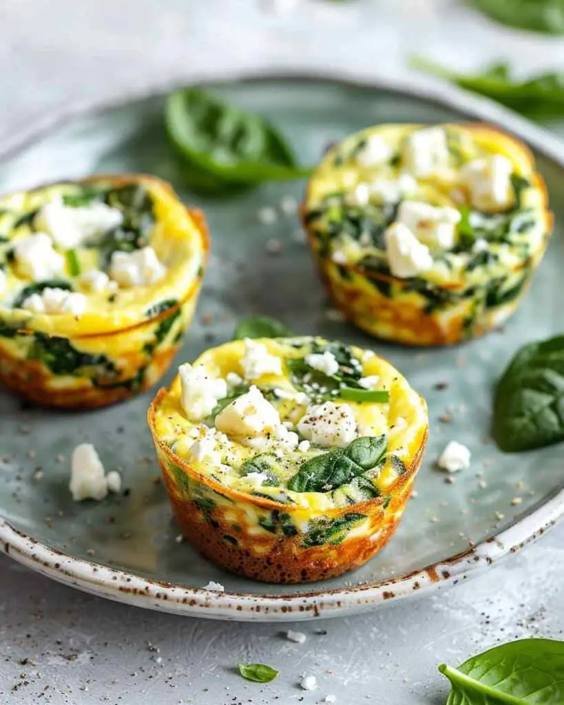 Easy Spinach and Feta Egg Muffins