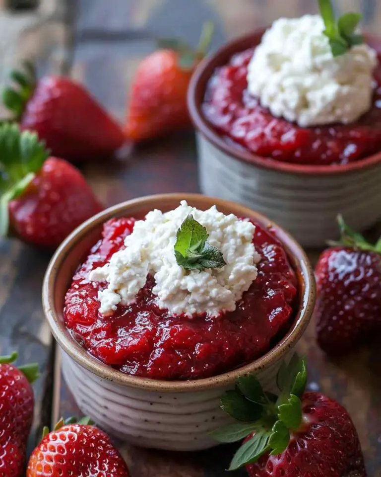 Strawberry Jam with Honey Whipped Goat Cheese