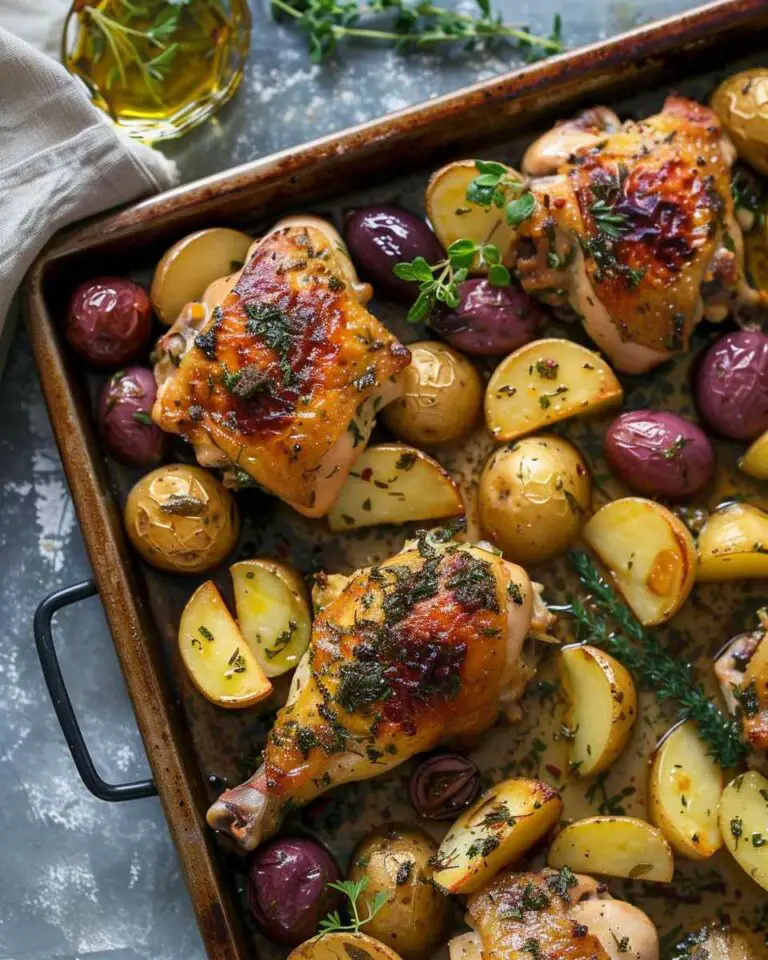 Greek Sheet Pan Chicken (with Potatoes)