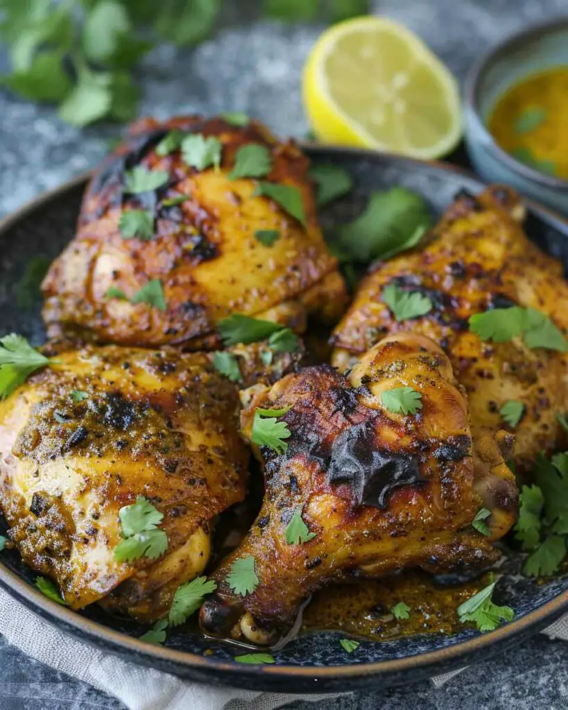 Easy Baked Curry Spiced Chicken Thighs