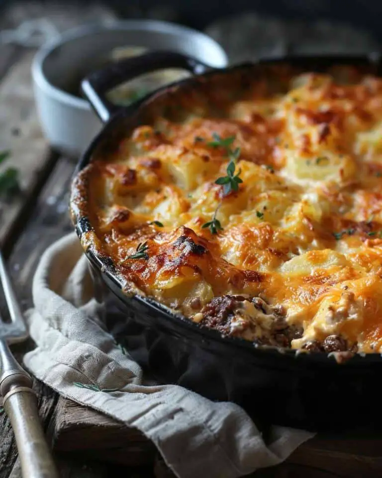 BEST Creamy One-Pot Beef and Potato Casserole