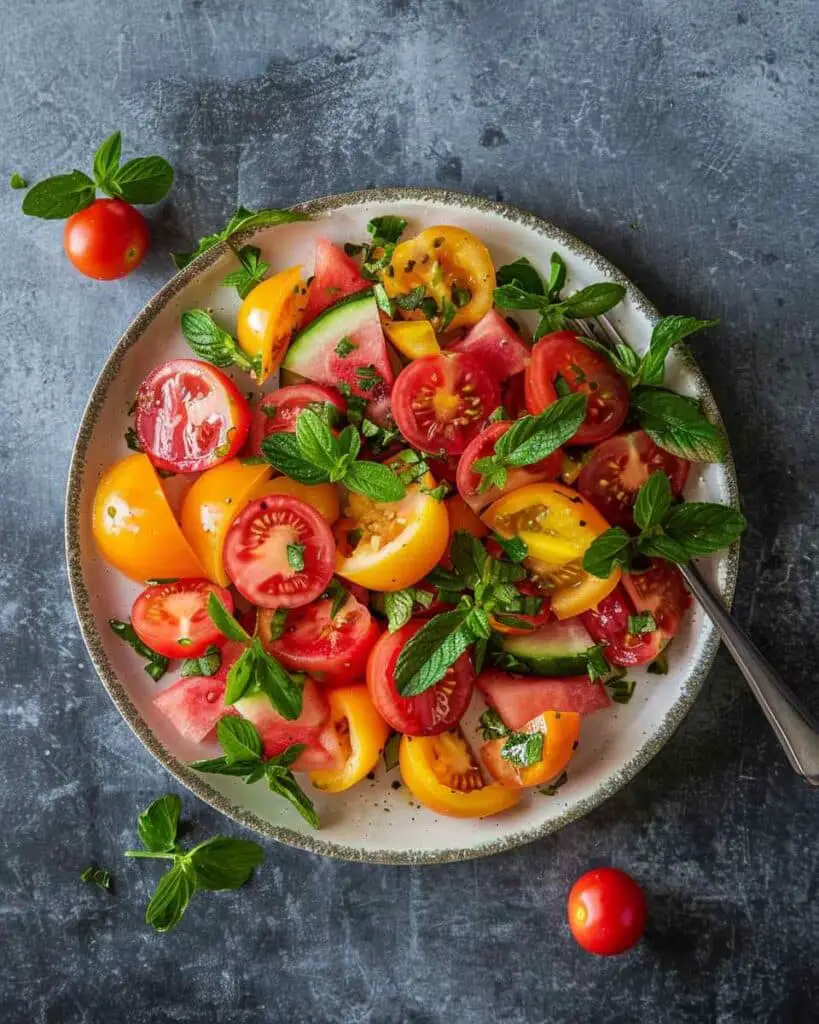 Watermelon Tomato Salad