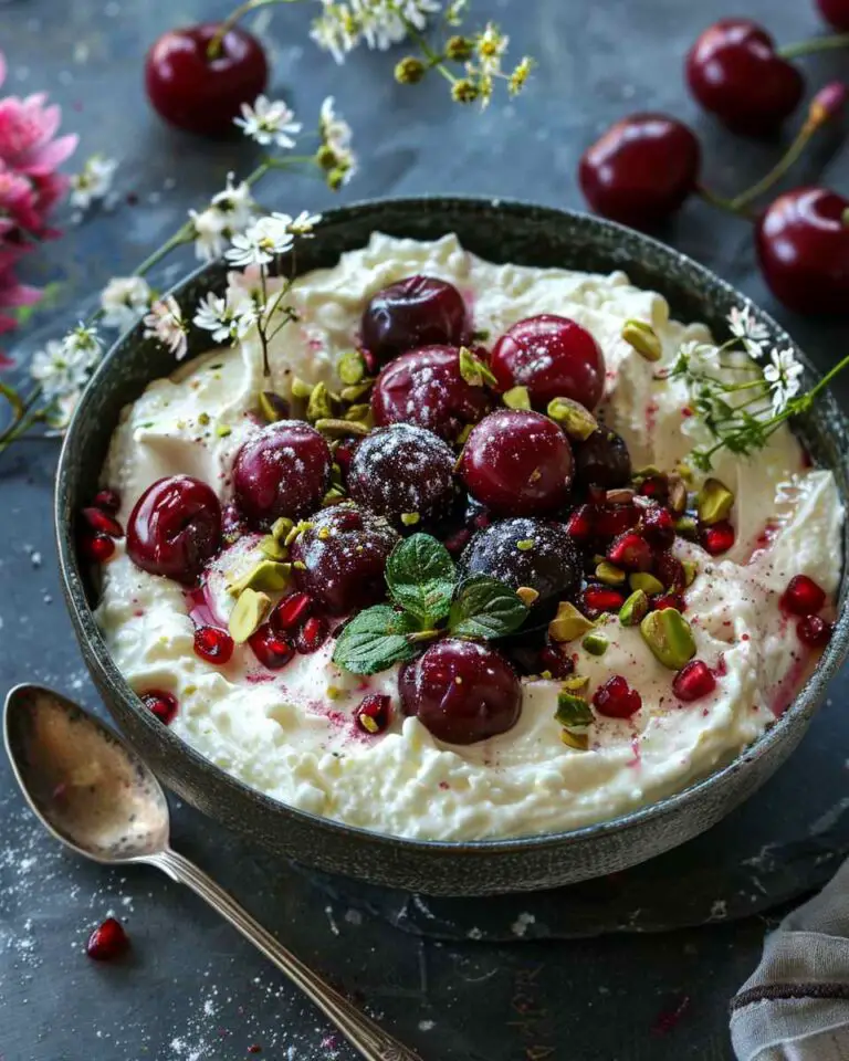 Whipped Goat Cheese with Pistachios & Cherries