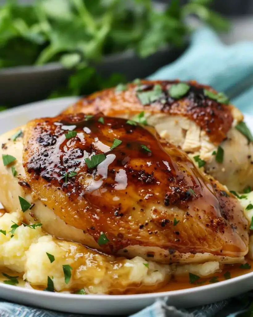 Creamy Apple & Cheese Stuffed Chicken