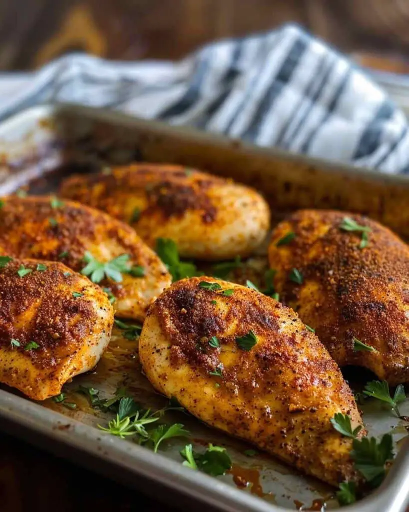 3-Ingredient Oven-Baked Cajun Chicken Breasts