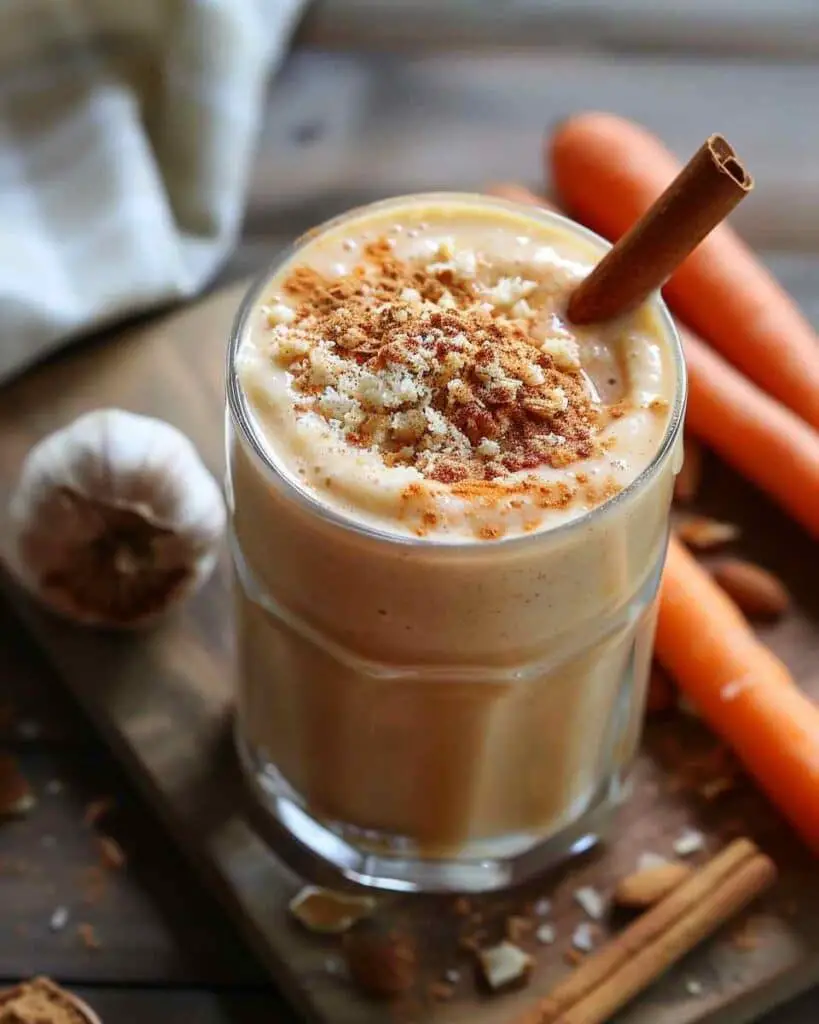 Carrot Cake Smoothie For Healthy Breakfast