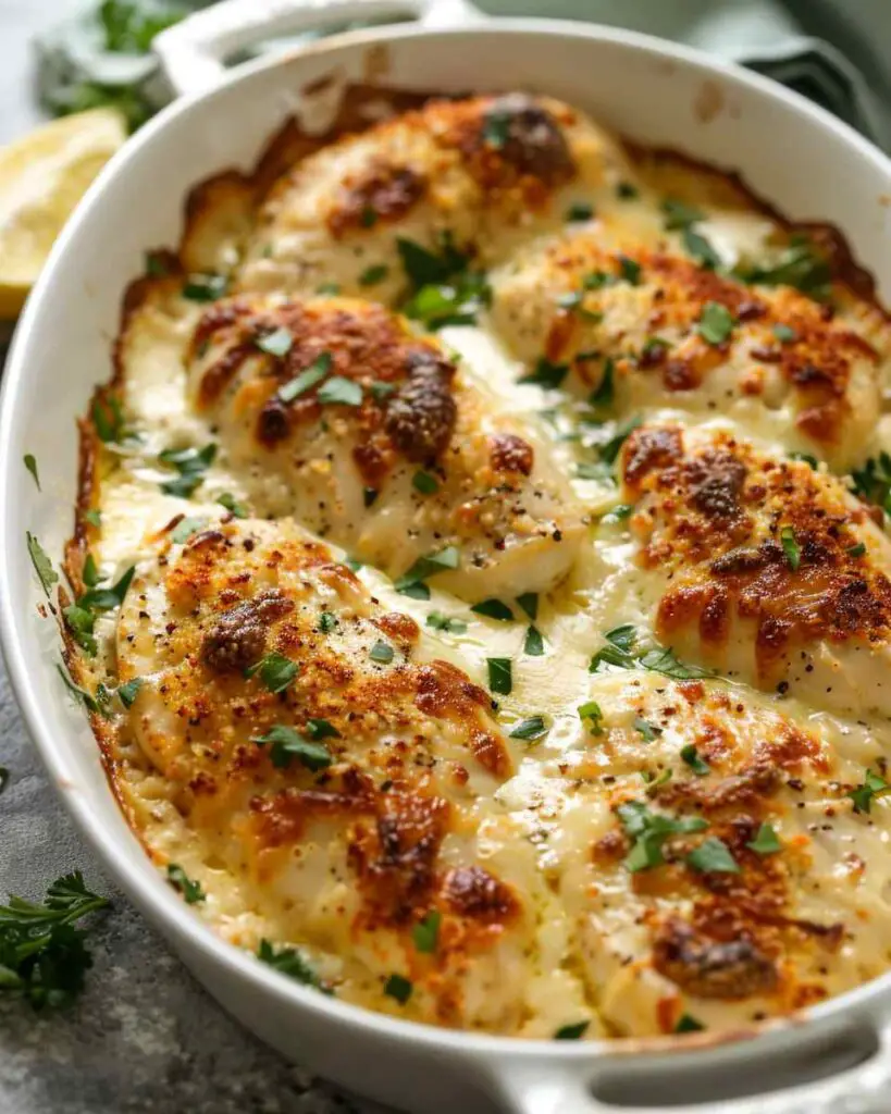3-Ingredient Baked Caesar Chicken