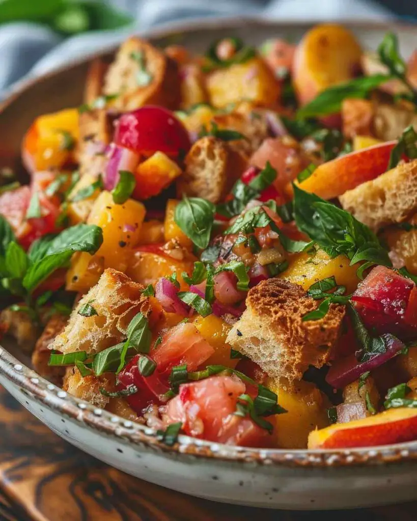Nectarine Panzanella Salad