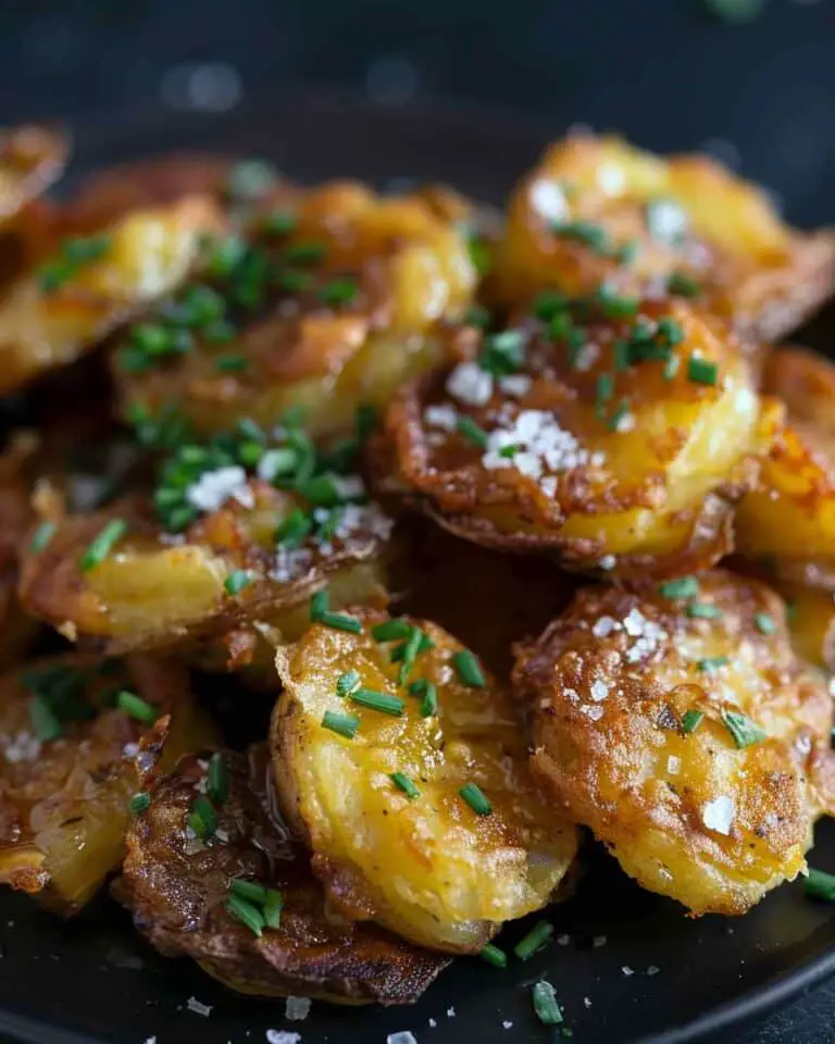 Crispy Salt and Vinegar Smashed Potatoes