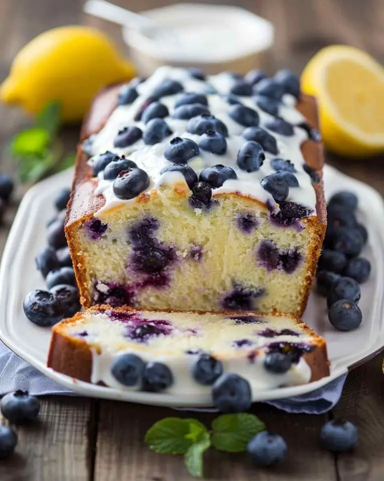 Lemon Blueberry Yogurt Loaf Cake