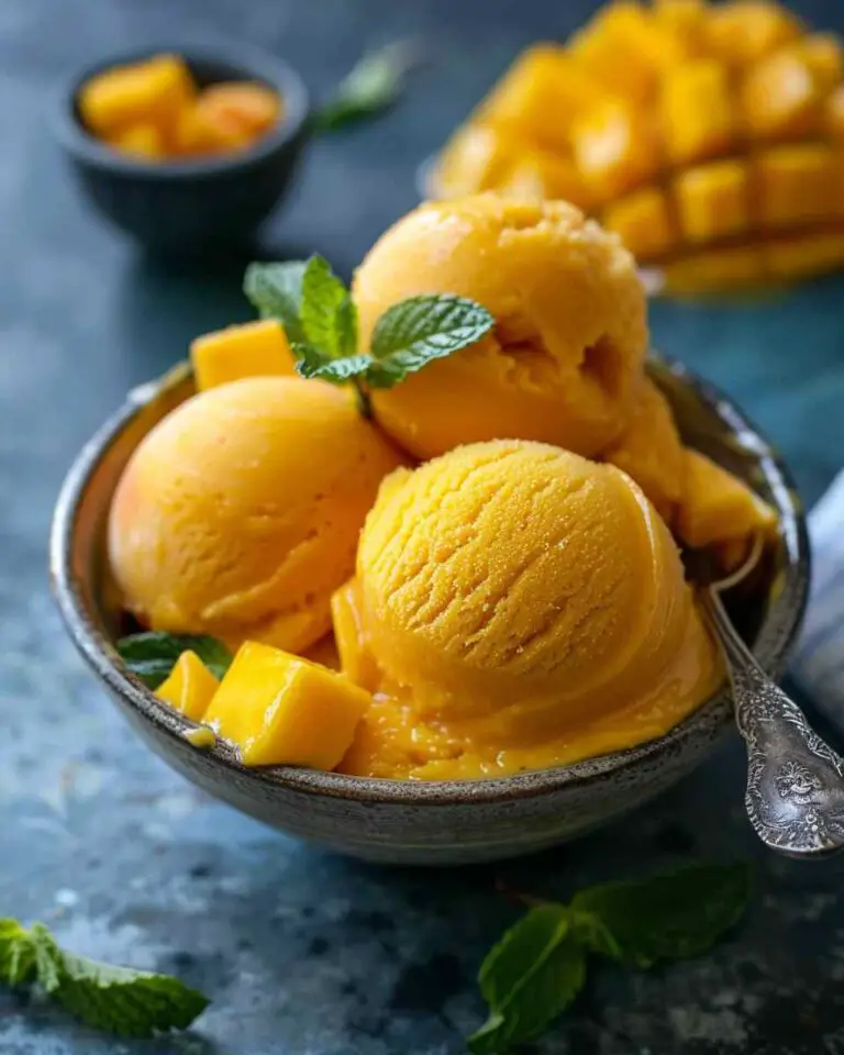 3-Ingredient Mango Sorbet