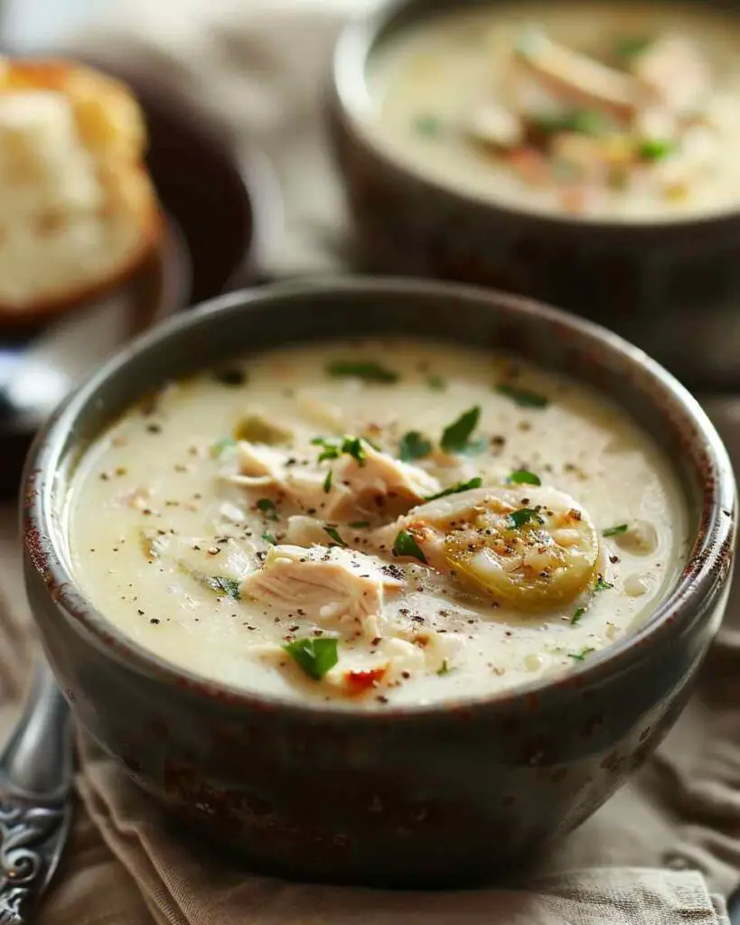 Creamy Jalapeño Popper Chicken Soup