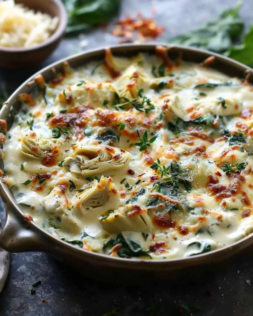 Creamy Spinach Artichoke Butter Beans