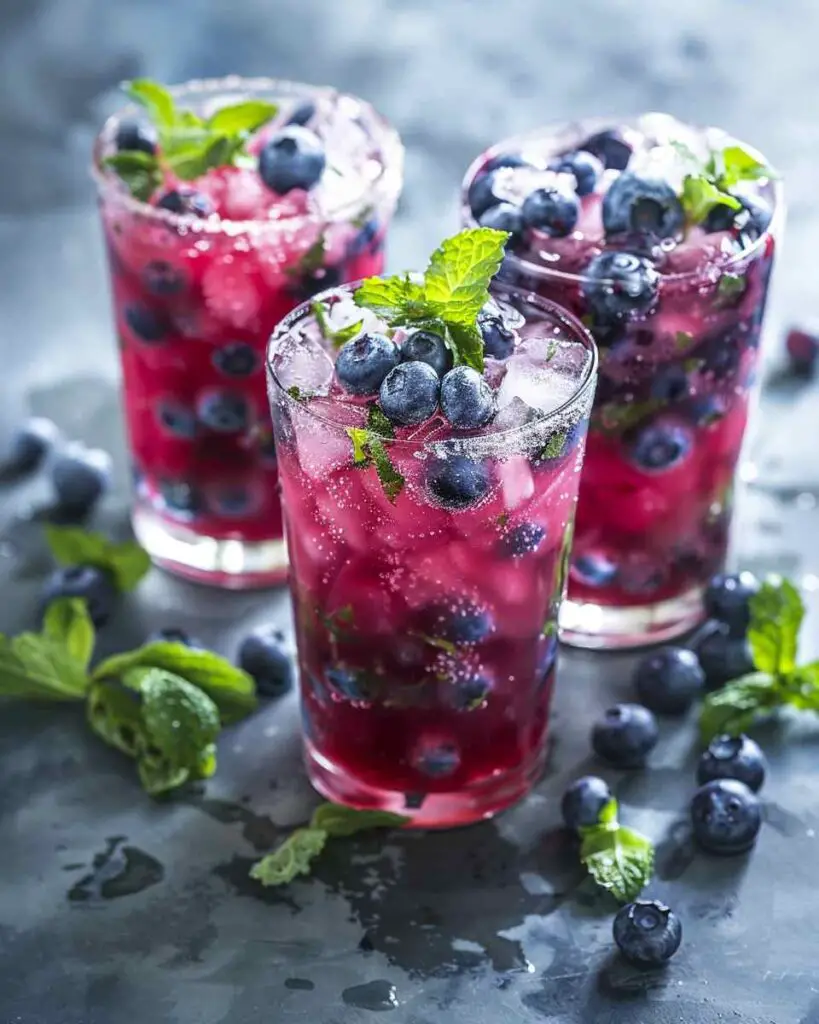 Watermelon Blueberry Sparklers