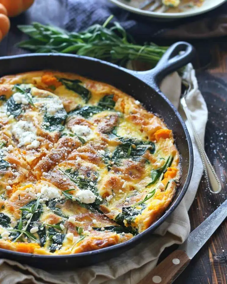 Roasted Butternut Squash, Spinach, and Ricotta Frittata