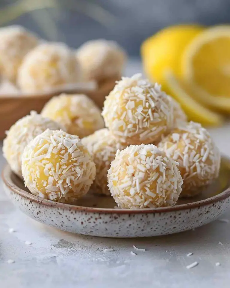 No-Bake Lemon Coconut Energy Balls