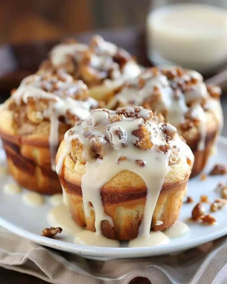Cinnamon Roll Bread Pudding Muffins