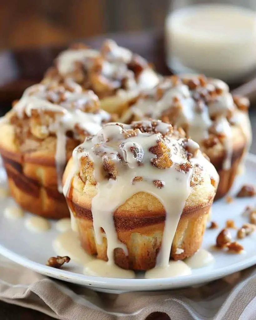 Cinnamon Roll Bread Pudding Muffins
