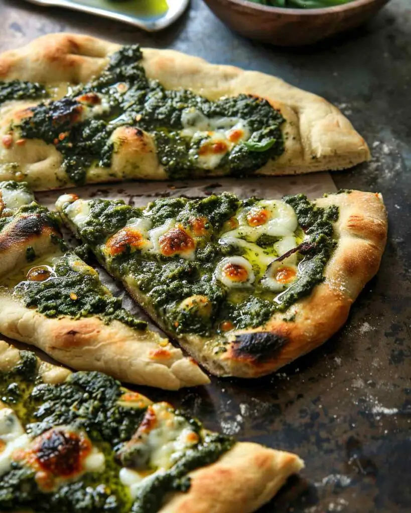 Pesto Flatbread Pizza