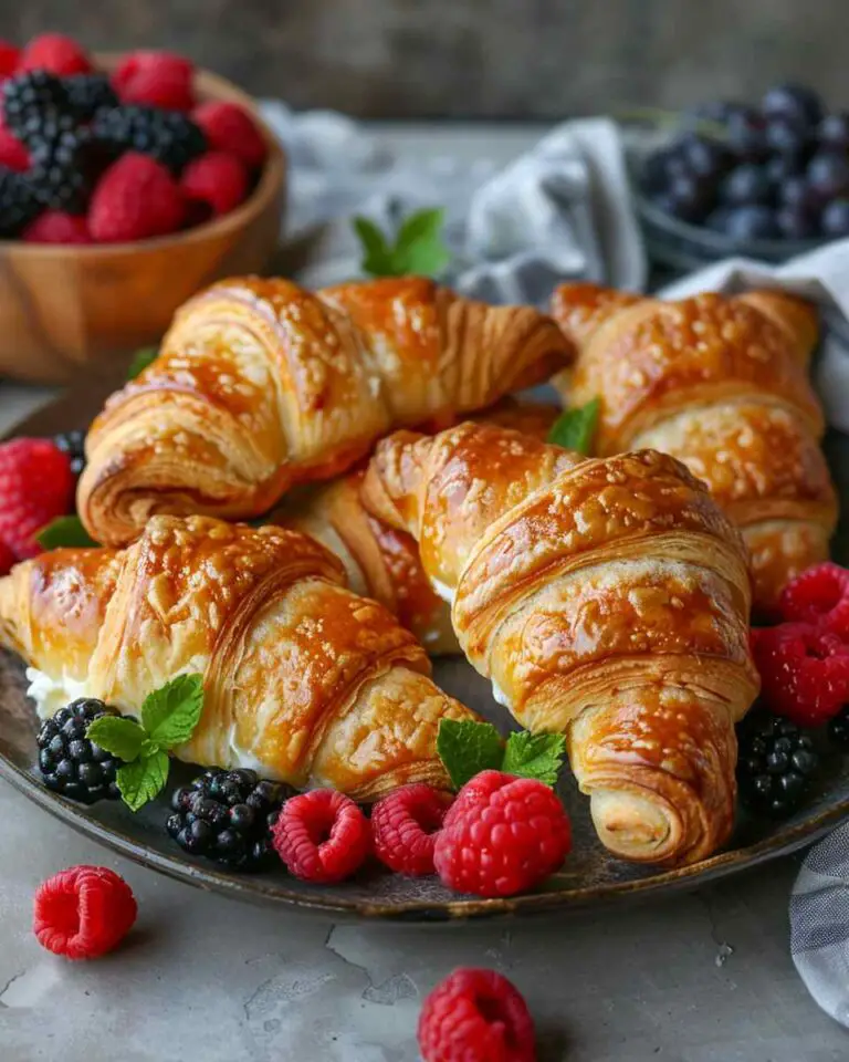 Easy Berry Cream Cheese Stuffed Crescent Rolls
