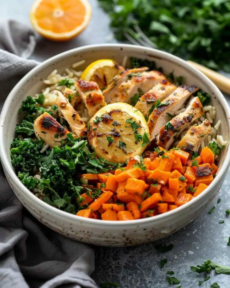 Sweet Potato & Lemon Chicken Bowls