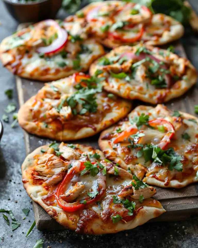 Mini Cuban-Style Chicken Naan Pizzas