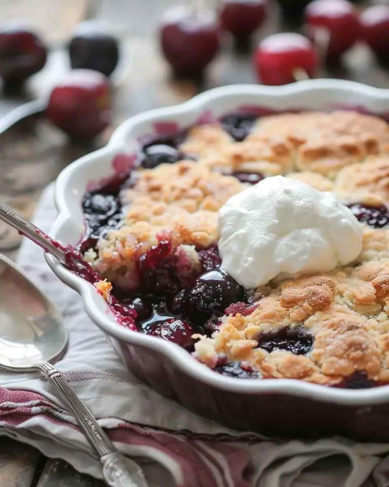 2-Ingredient Cherry Cobbler