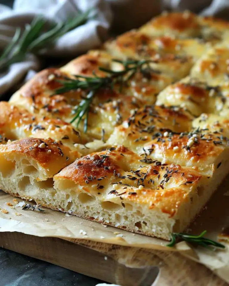 Decorated Focaccia Bread