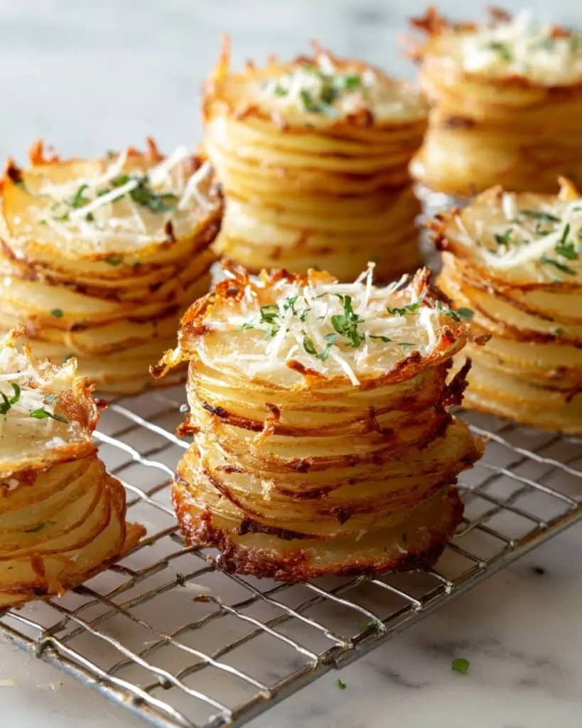 Parmesan Potato Stacks Recipe