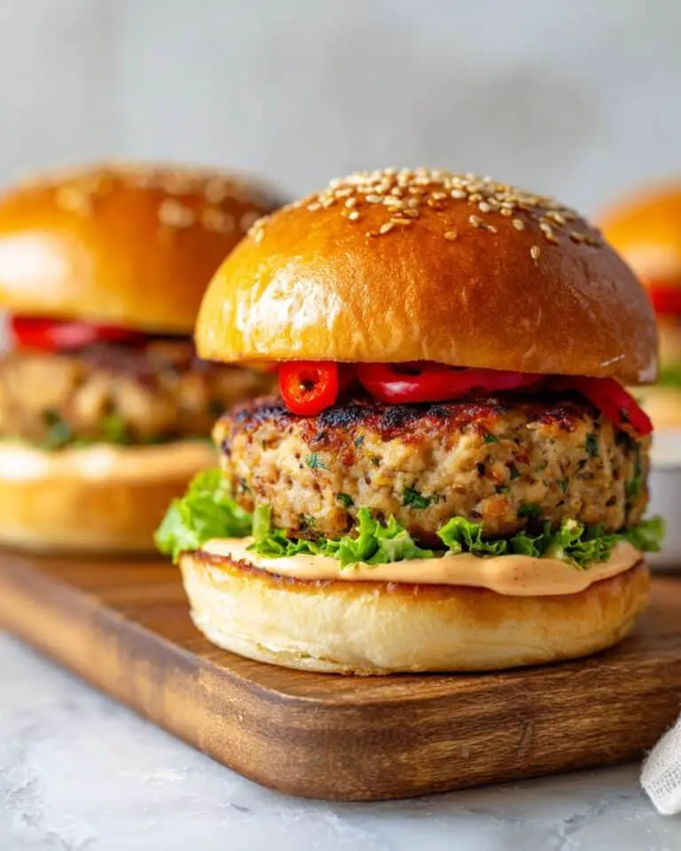 Kale Beef Burgers with Red Peppers and Spicy Lime Mayo Recipe