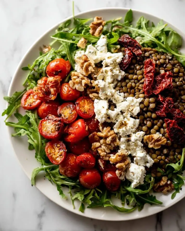 Sun-Dried Tomato & Arugula Lentil Salad Recipe