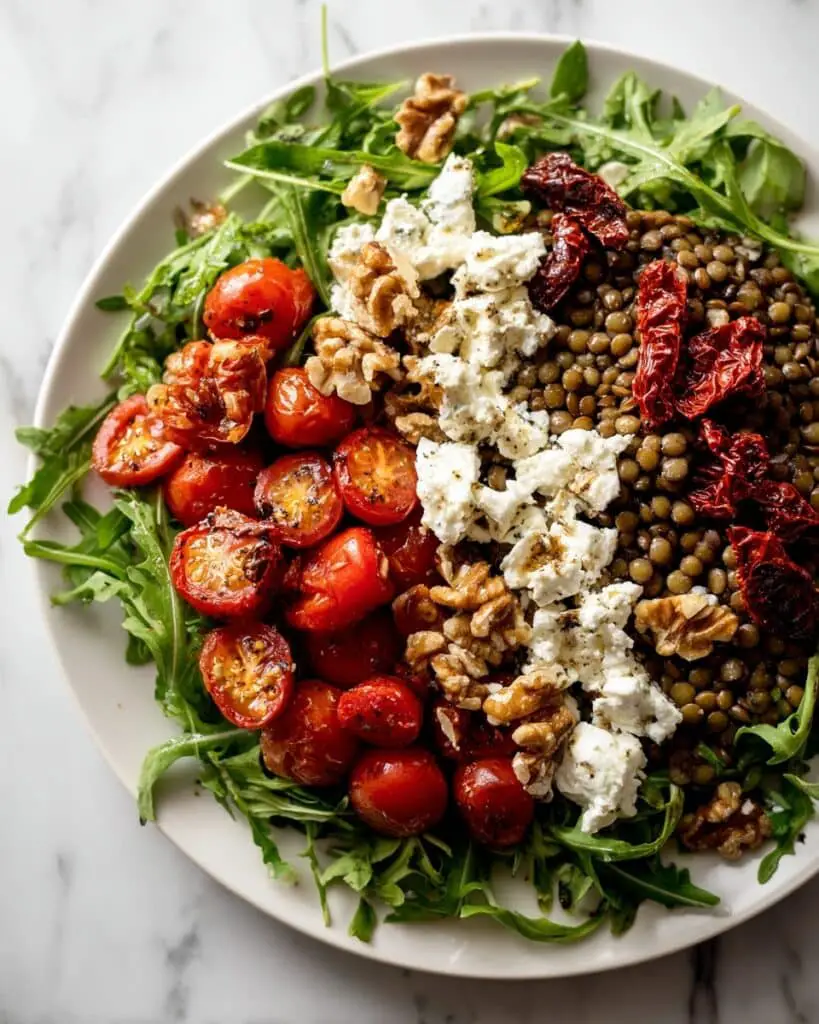 Sun-Dried Tomato & Arugula Lentil Salad Recipe