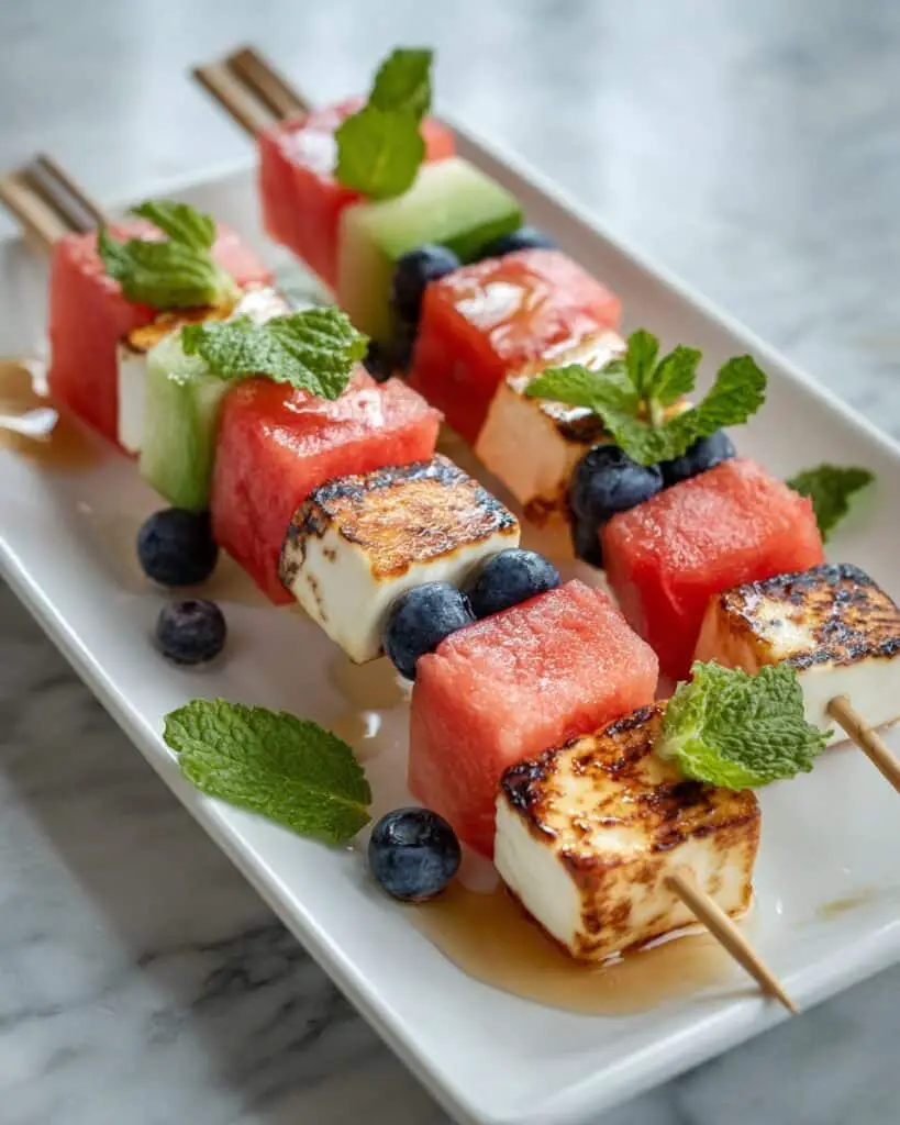 Watermelon and Feta Skewers Recipe