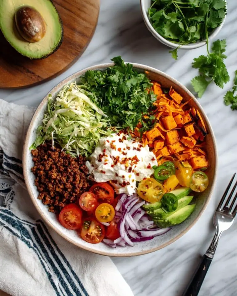 Viral High-Protein Beef Taco Bowls with Roasted Sweet Potatoes Recipe