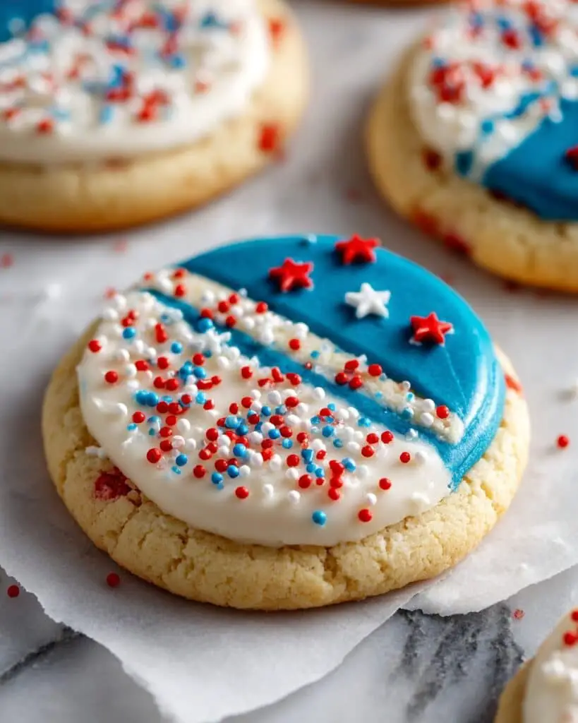 Patriotic Thumbprint Cookies with Icing Recipe