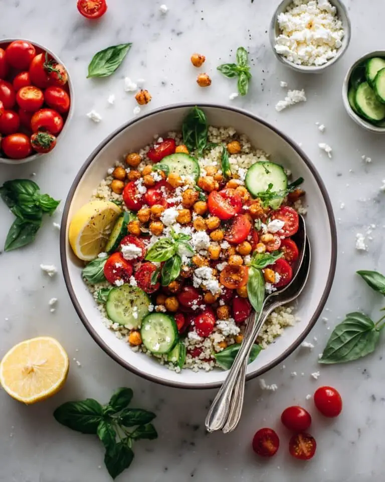 Cherry Tomato Couscous Salad with Feta, Herbs, and Roasted Cherry Tomatoes Recipe