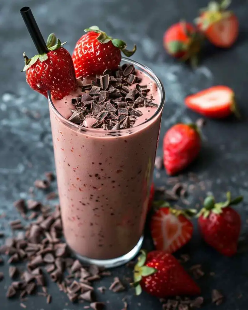 Chocolate Covered Strawberry Smoothie