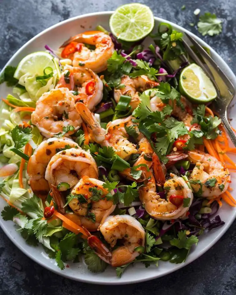 Crunchy Chili Lime Shrimp Salad