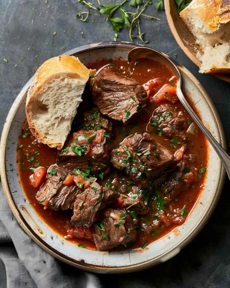 Slow-Cooked Beef in Tomato Gravy